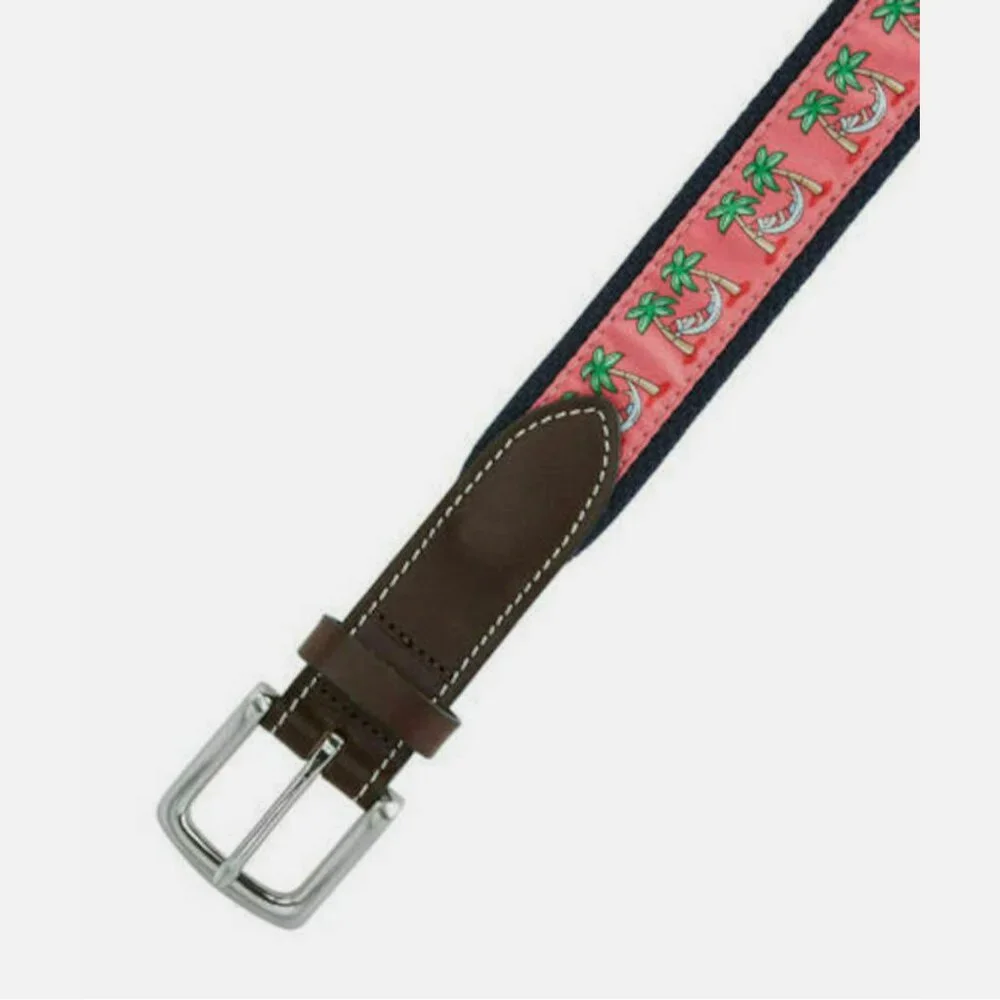 Vineyard Vines Boy's Santa Hammock Canvas Mai Tai Belt